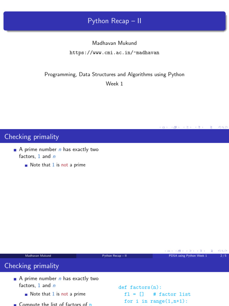 Lecture 1 4 python recap ii pdf prime number mathematics