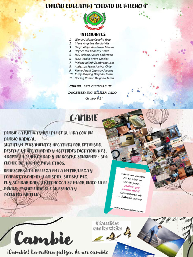 Cambios Positivos para una Vida Mejor | PDF | Crecimiento personal y ...
