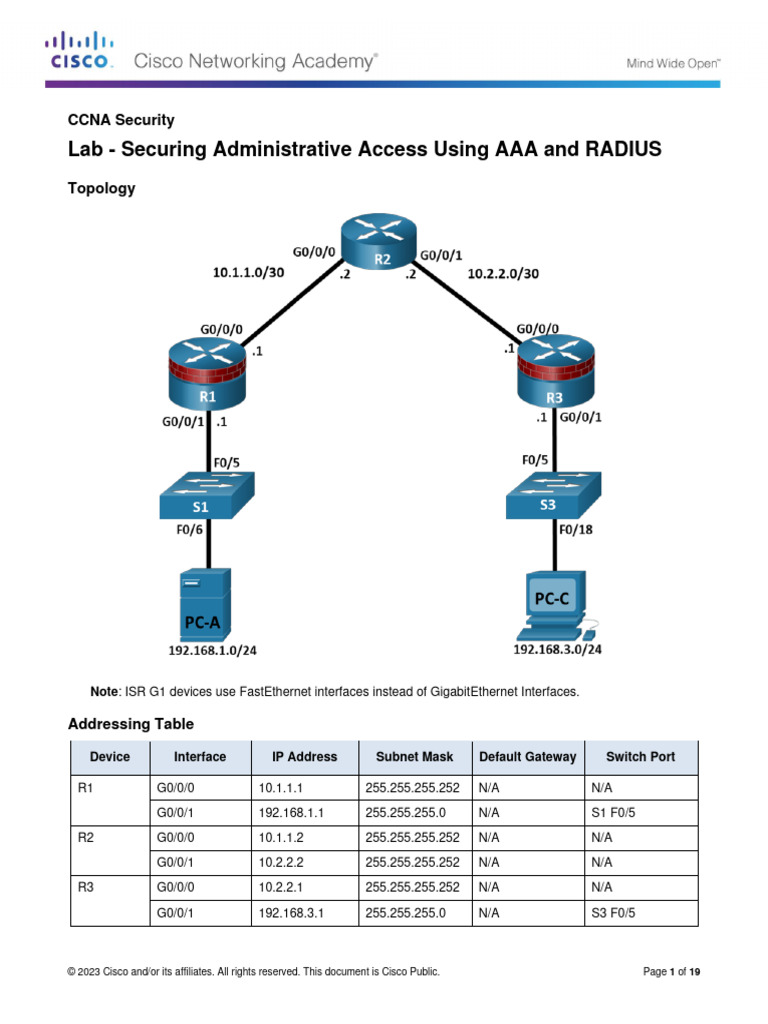 Securing Access with AAA and RADIUS | PDF | Radius | Password
