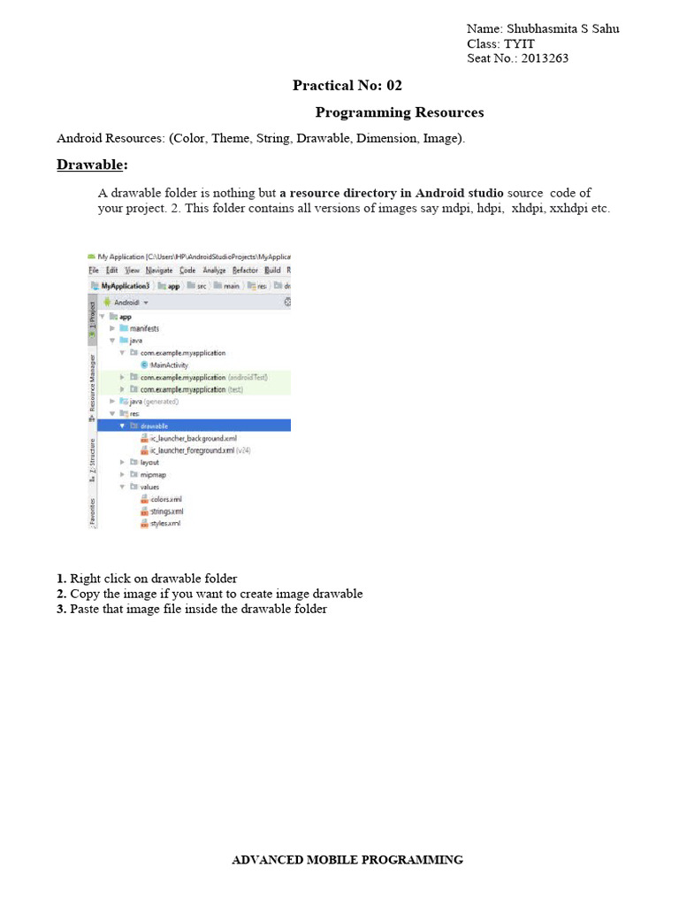Practical No 2 Amp | PDF | Directory (Computing) | Android (Operating ...