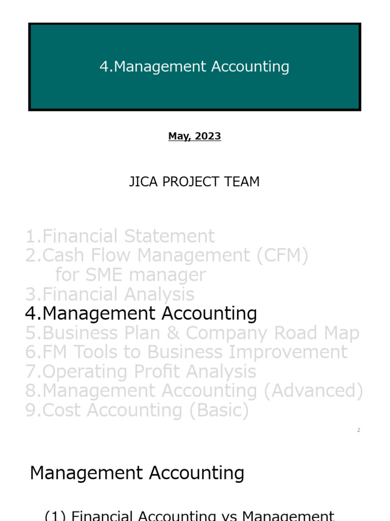 Day2 2 Management Accounting May2023 | PDF | Inventory | Cost Of Goods Sold