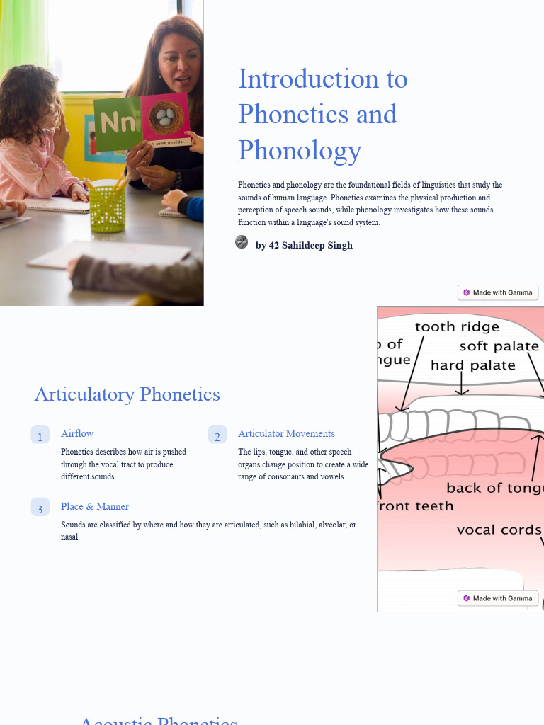 Introduction to Phonetics and Phonology | PDF | Phonetics | Phonology