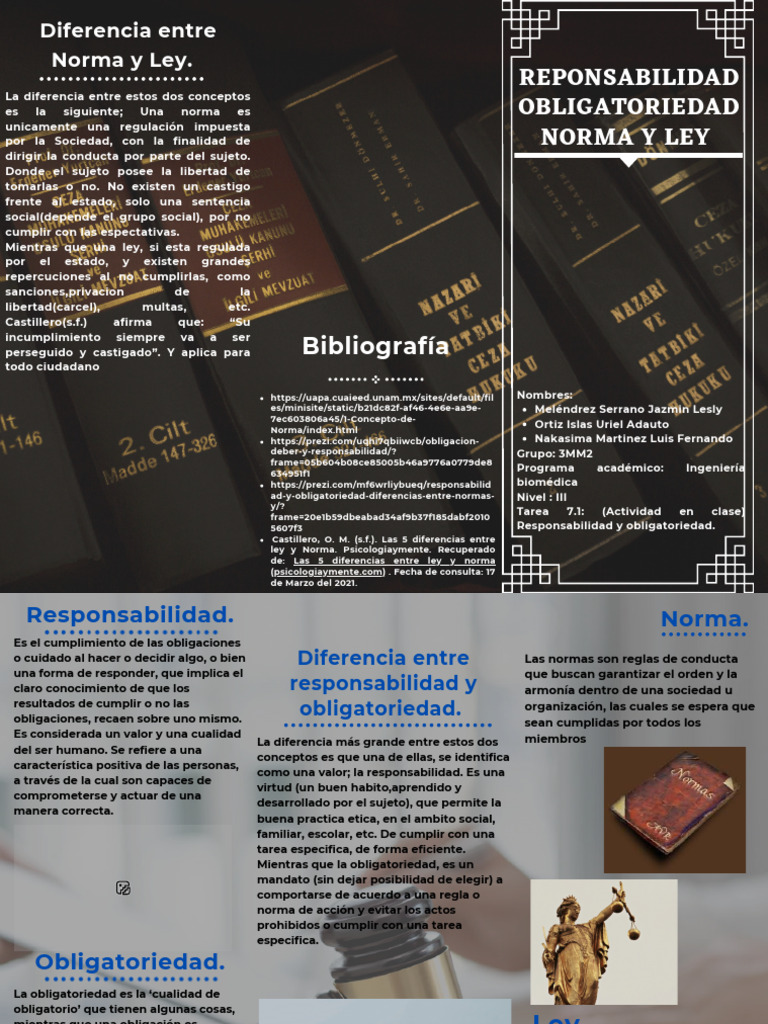 Diferencias entre Norma y Ley | PDF | Justicia | Crimen y violencia