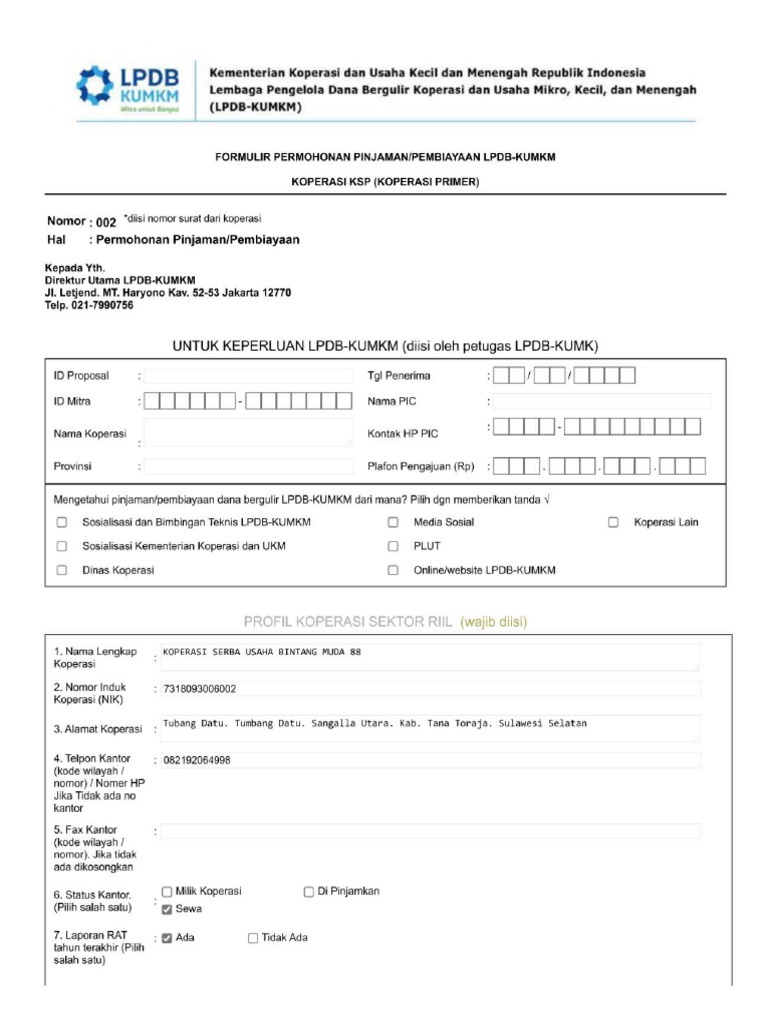 Form Word LPDB | PDF