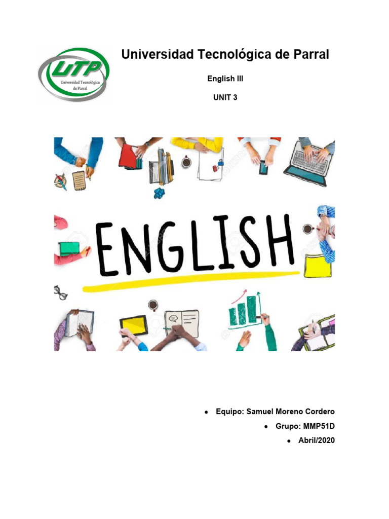 English III - Unidad 3 MMP51D | PDF