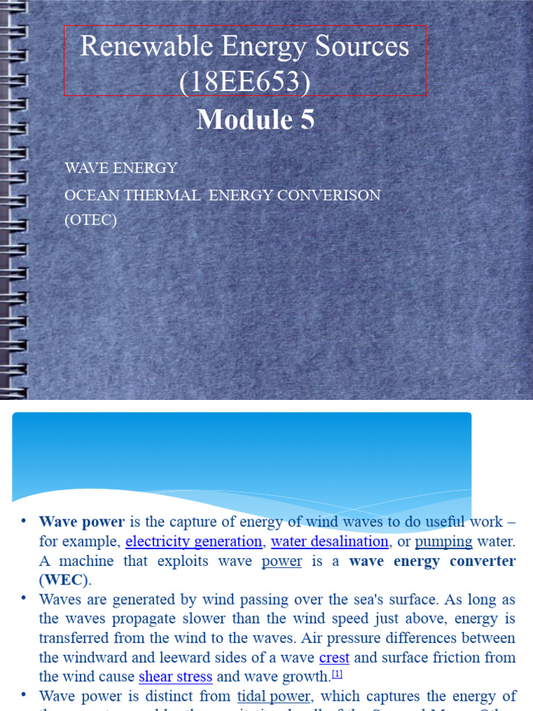 Wave Energy Conversion Techniques | PDF | Steam | Oceans