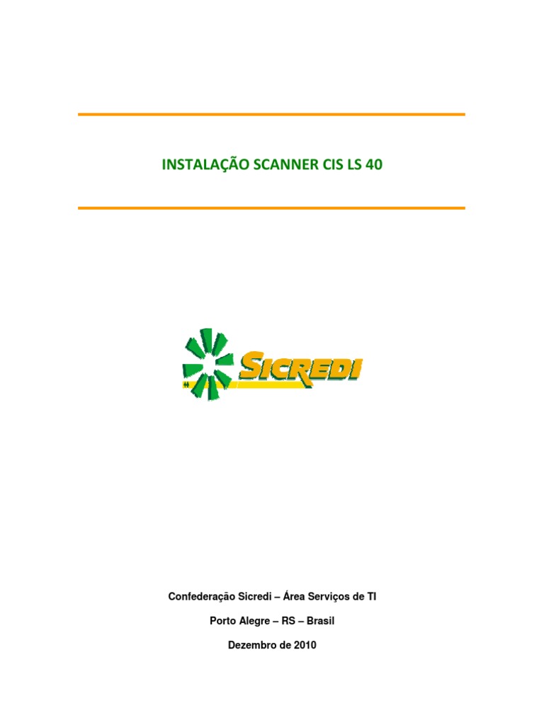 Instalação do Scanner CIS LS40 | PDF | .Net Framework | Microsoft Windows