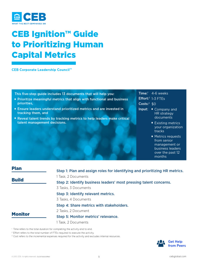 CEB Ignition Guide To Prioritizing Human Capital Metrics | PDF ...