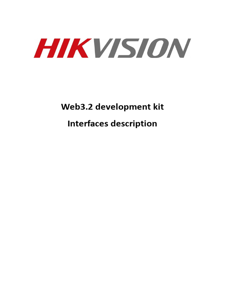 Web3.2 Development Kit Interfaces Description V1.1.1 | PDF | Parameter ...