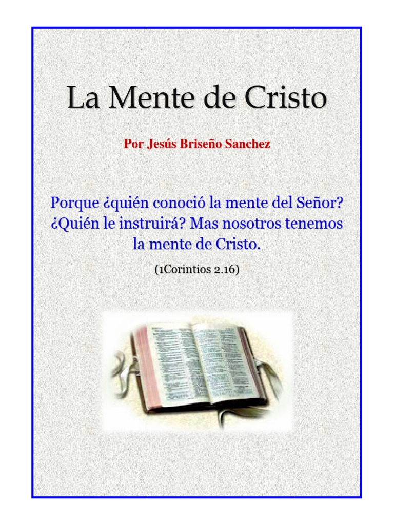 La Mente De Cristo Pdf Cristo Título Dios