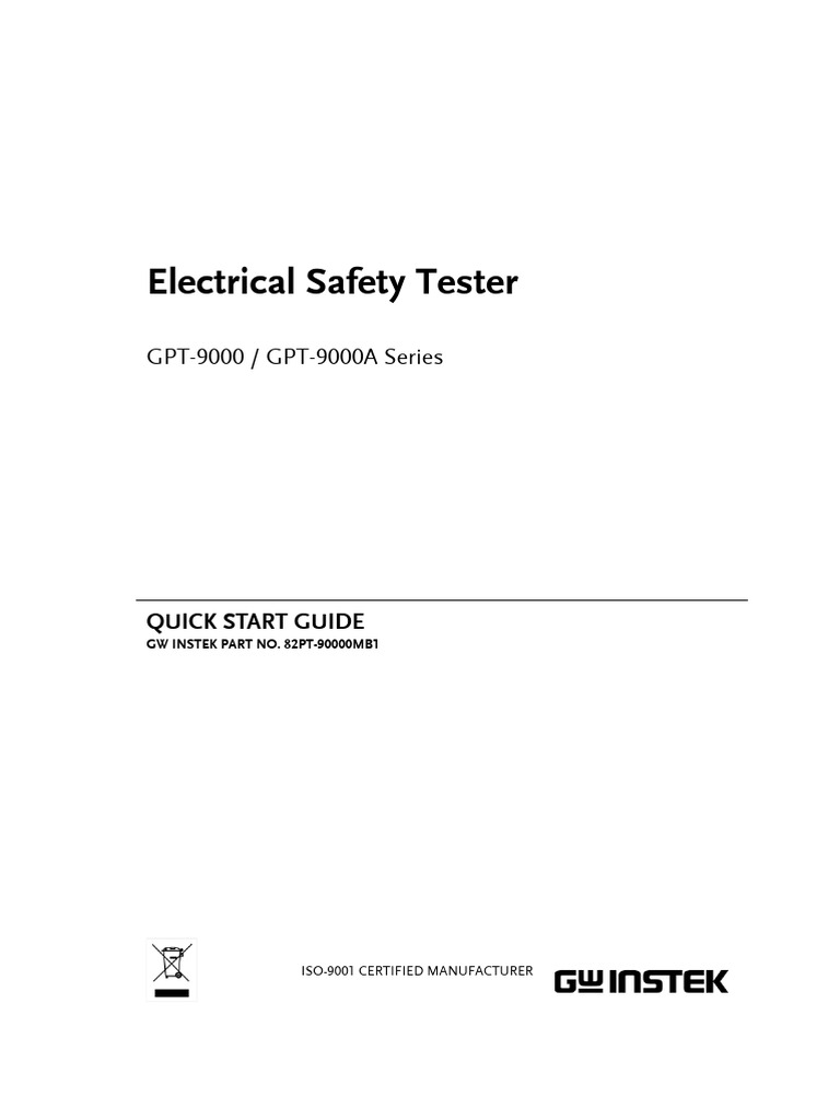 GPT-9000 Quick Start Guide | PDF | Electrical Engineering | Electricity