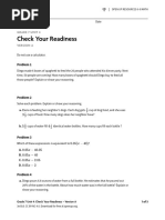 Grade 7 Math Released EOG Questions | PDF | Cakes | Ratio