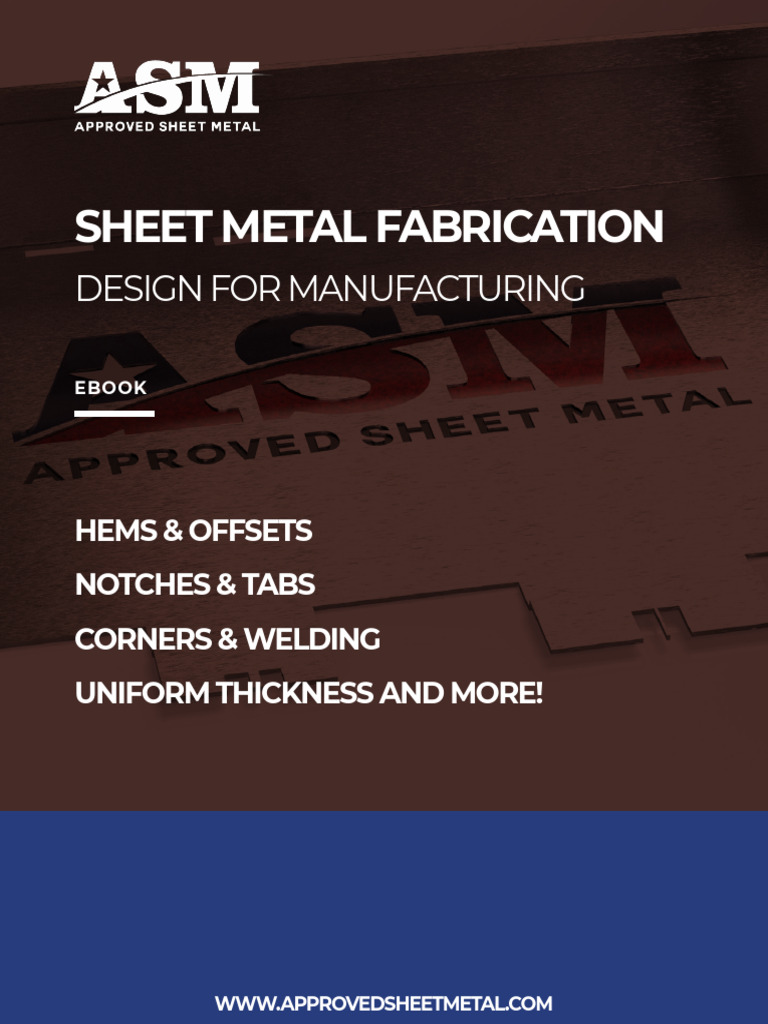 Sheet metal fabrication design for manufacturing pdf sheet metal