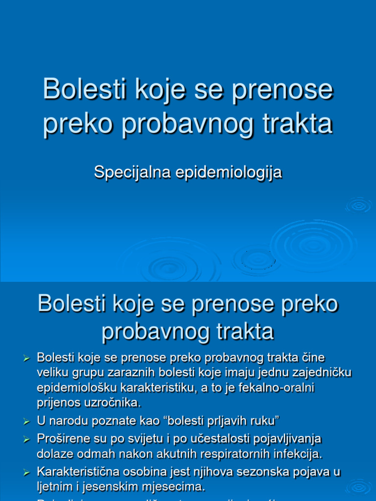 Epidemiologija Crijevne Zarazne Bolesti 1 Pdf