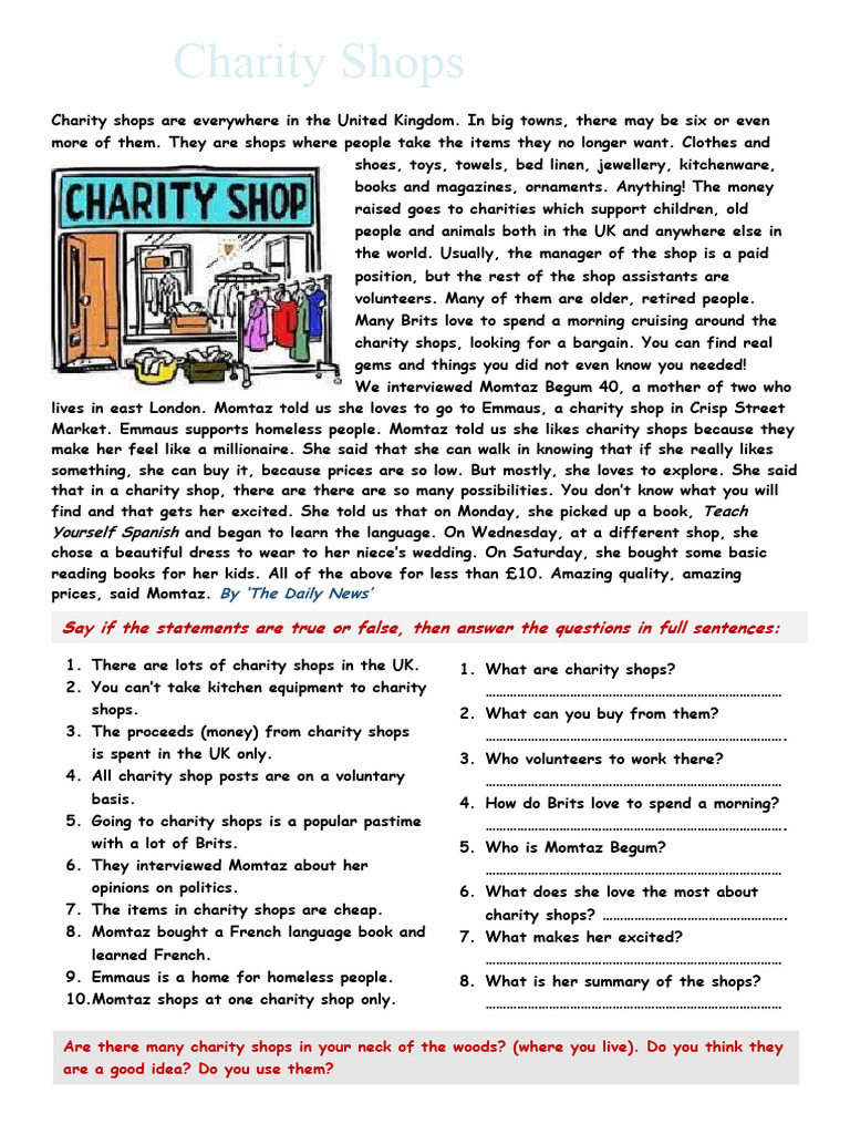 Exploring UK Charity Shops | PDF