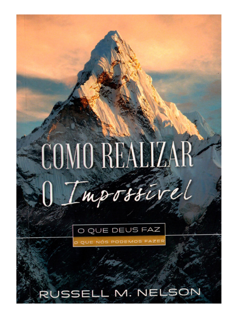 Deus e o Improvável: Realizando o Impossível | PDF | Oração do Senhor ...