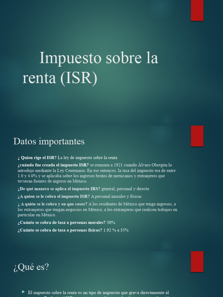 Guía Completa sobre el ISR en México | PDF | Impuesto sobre la renta ...