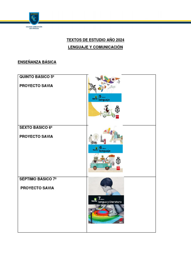 Textos de Lenguaje 5° Básico 2024 | PDF