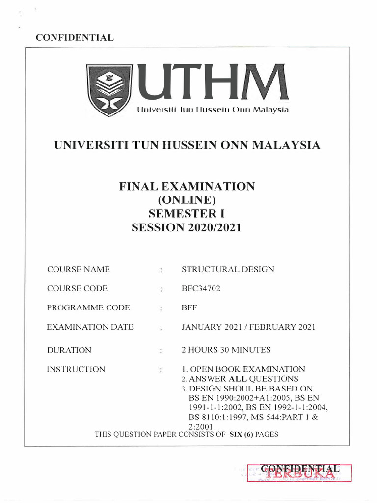 Structural Design Bfc34702 Pdf