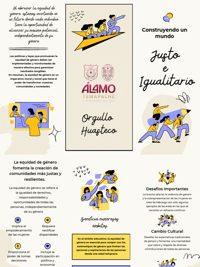 Triptico Igualdad de Genero | PDF | Estudios de género | Igualdad de género