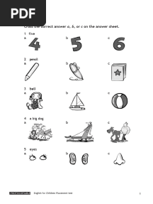 Kids Placement Test