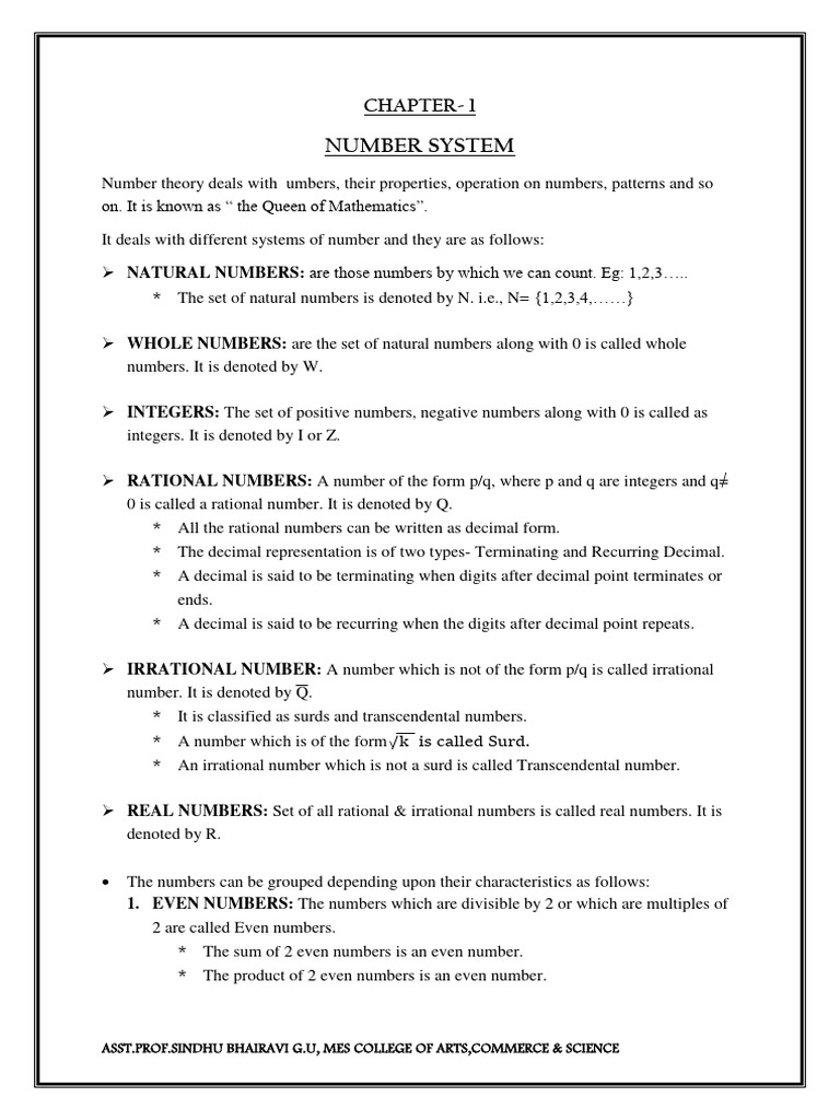 Understanding Number Systems and Equations | PDF | Matrix (Mathematics ...