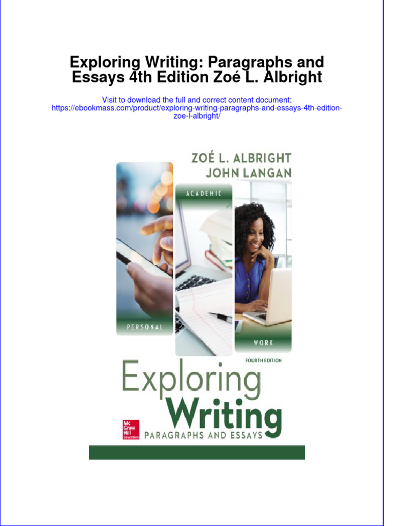 Exploring Writing Paragraphs And Exercises