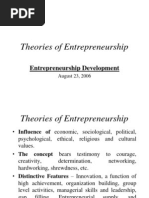 Theories of Entrepreneurship