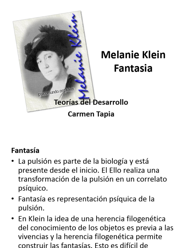2012 Melanie Klein Fantasia (1) | Descargar gratis PDF | Psicología del ...
