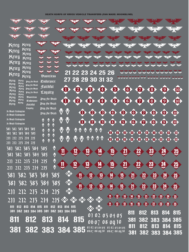 Krieg Decals A4 Final 2 Copy | PDF