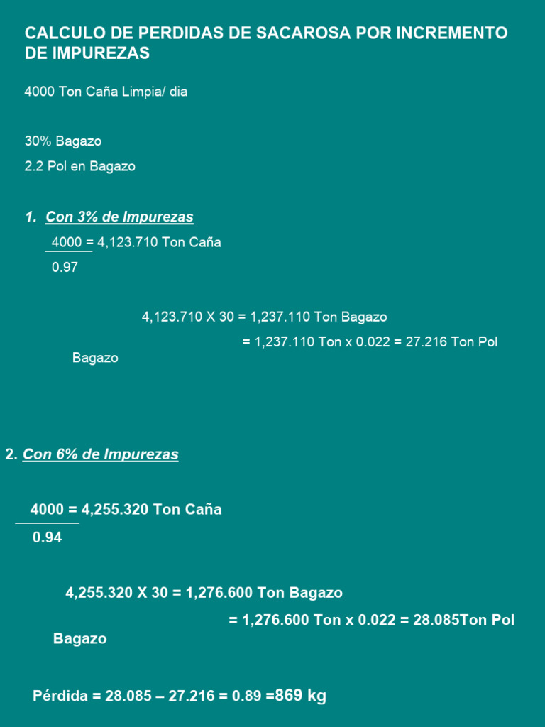 Calculo de Impurezas | PDF | Salud y bienestar