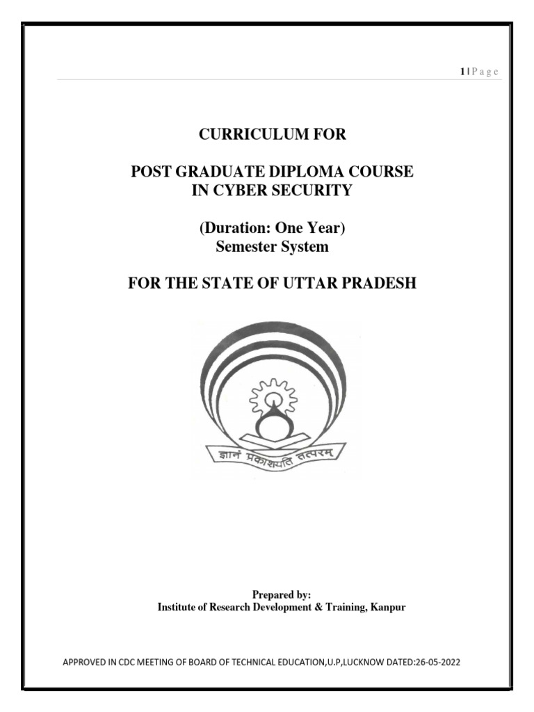 One-Year Cyber Security Diploma Program | PDF | Security | Computer ...