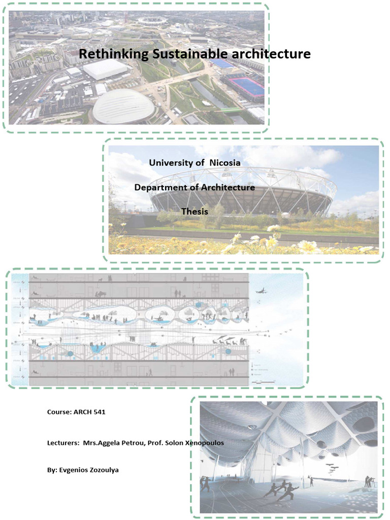Rethinking sustainable architecture pdf sustainability