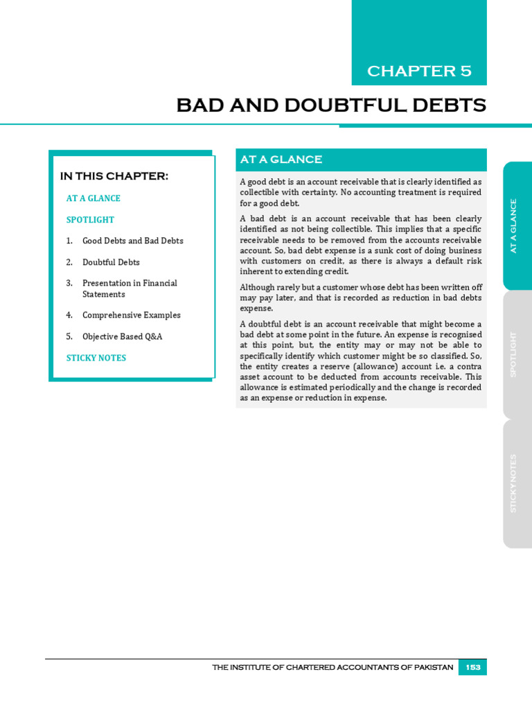 Accounting For Receivables | PDF | Debits And Credits | Bad Debt
