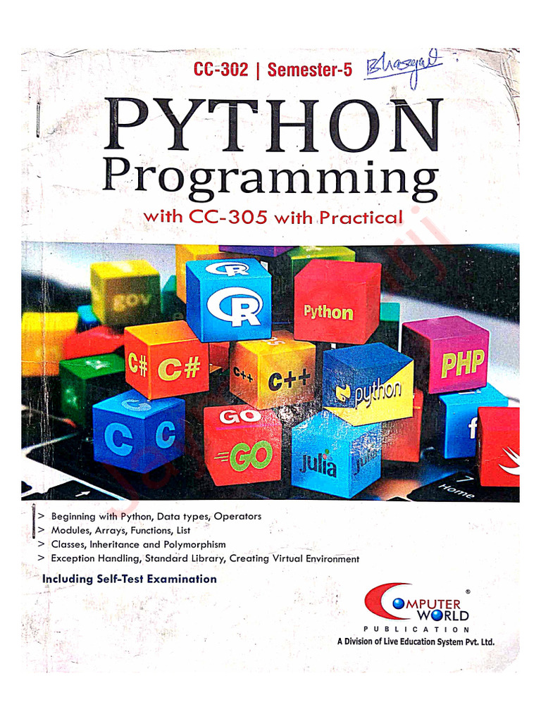 Python Programming Sem-5 | PDF