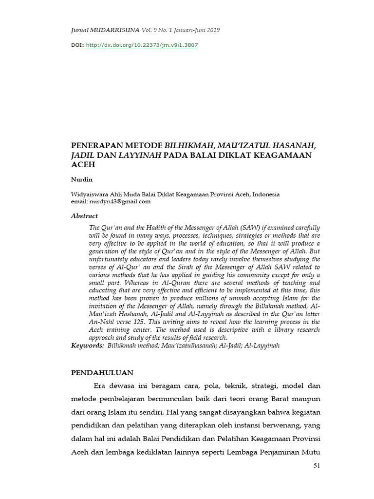 Penerapan Metode Jadil dalam Pendidikan | PDF | Karier & Perkembangan