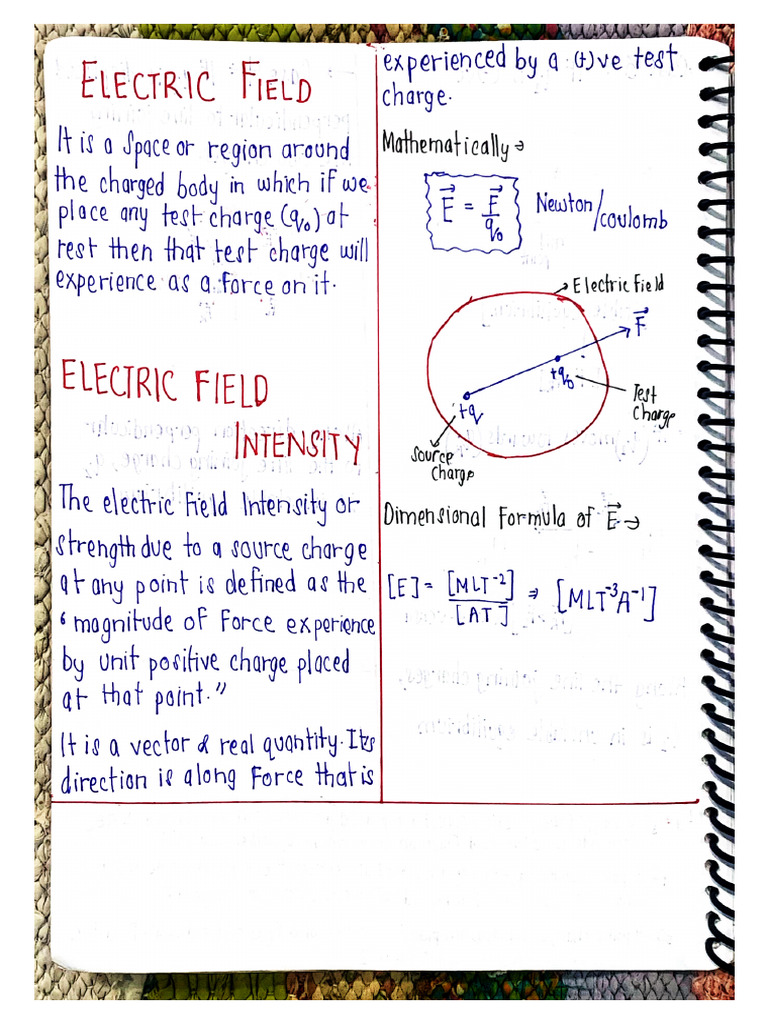 Electric Field 1 | PDF