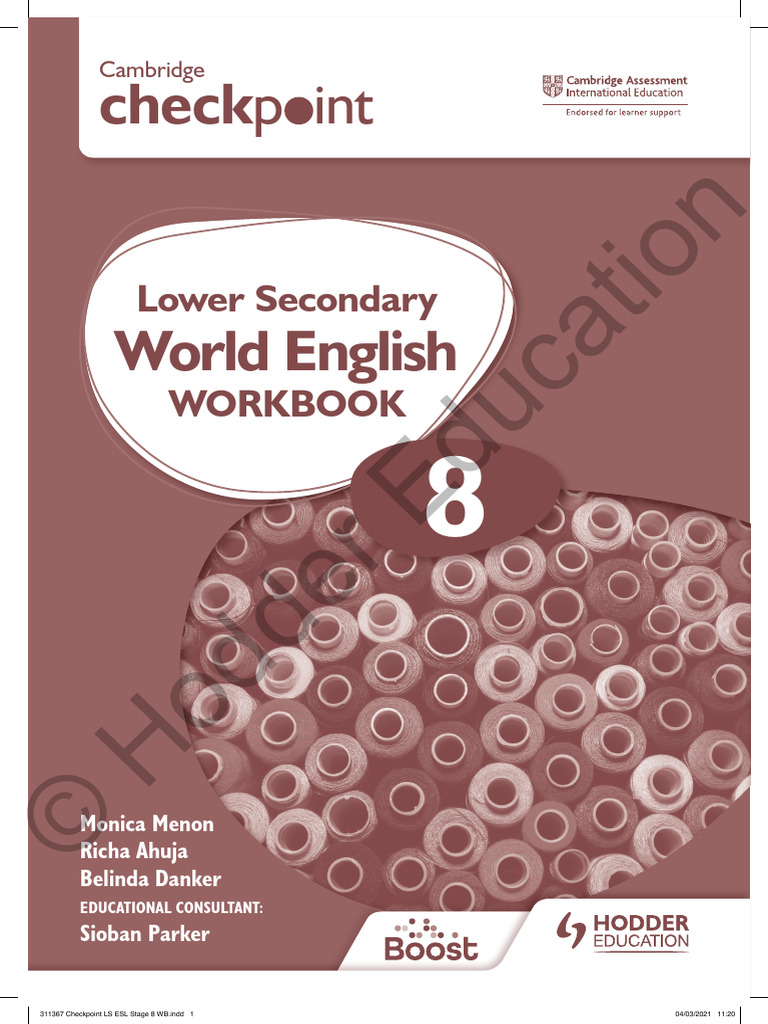 Checkp Int: Hodder Education | PDF | English Language | First Language