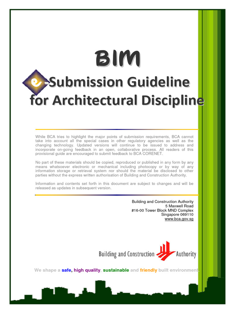 000 IM Archi Submission Guideline (v3-5) | PDF | Building Information ...