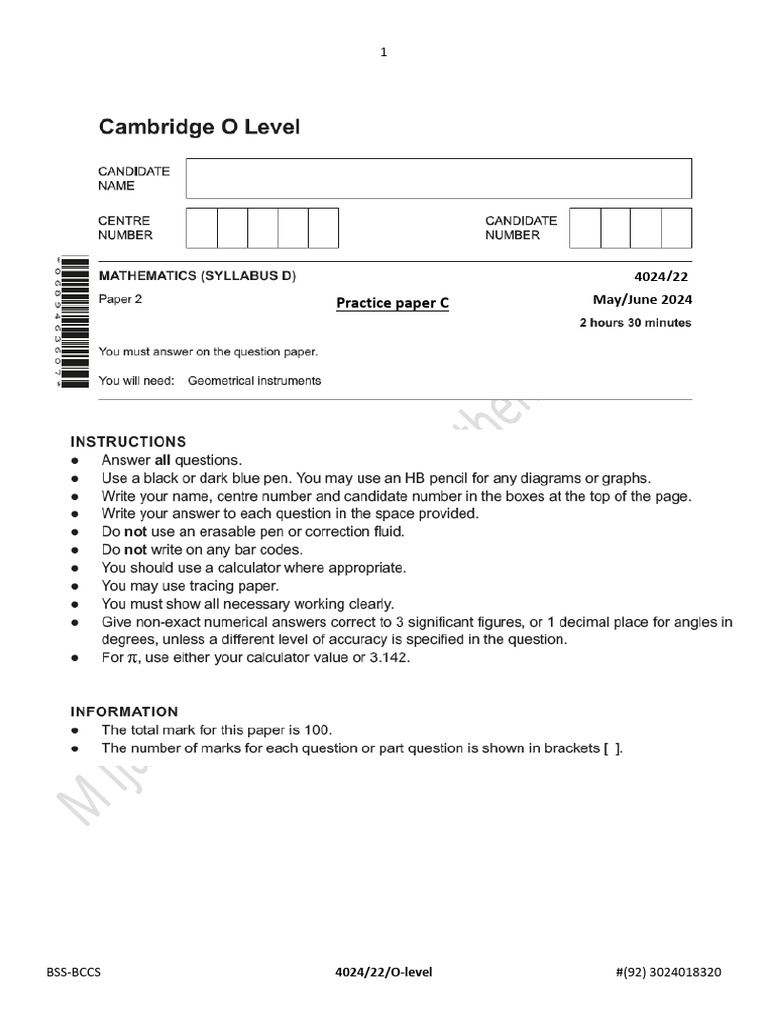 Ijaz O&A-Level Notes | PDF | Campsite | Area