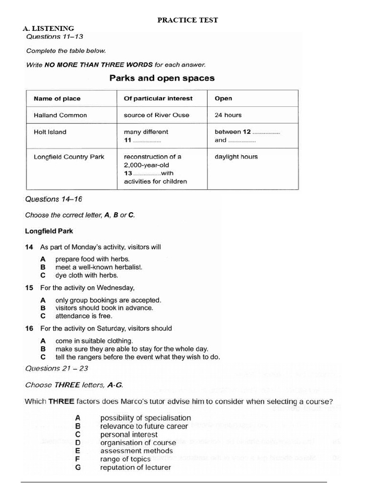 Vocabulary & Grammar Practice Test | PDF | Transport | Road
