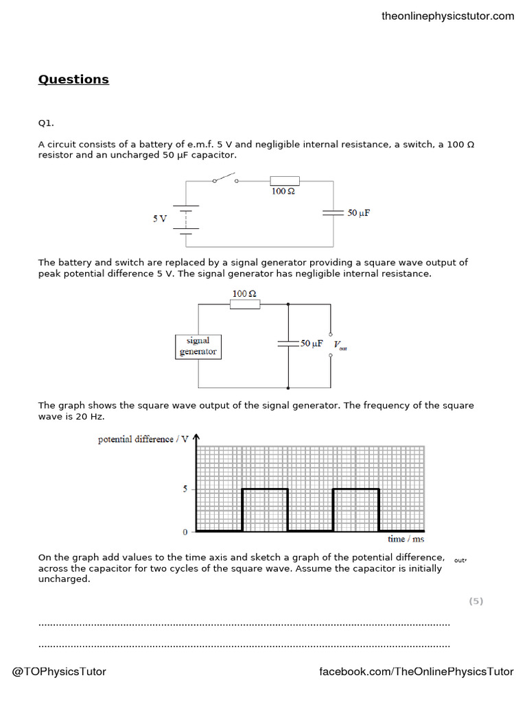 Capacitor Charging Experiment Analysis | PDF | Capacitor | Voltage