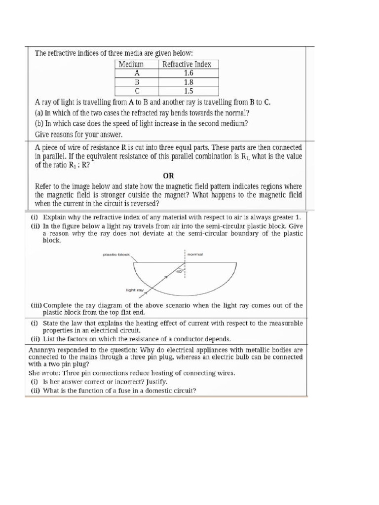 1st physics questions pdf