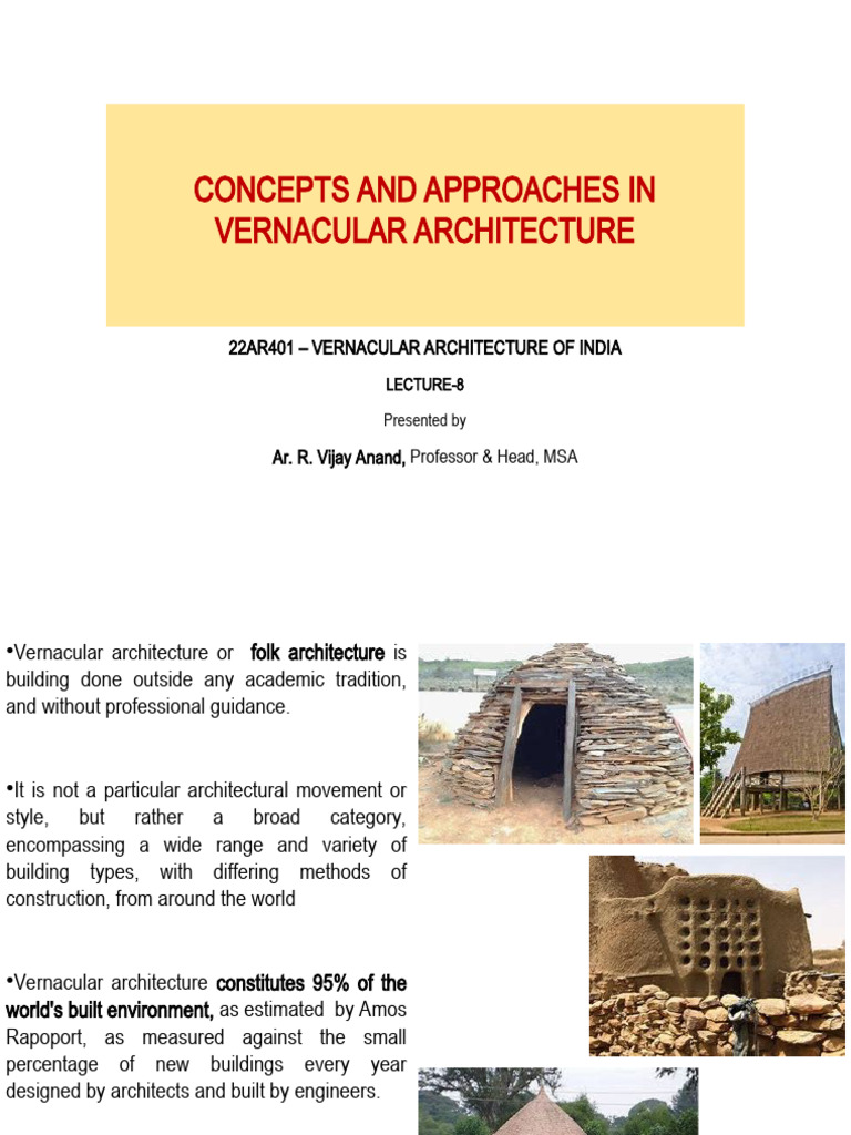 Concepts in Vernacular Architecture | PDF | Anthropology | Behavioural ...