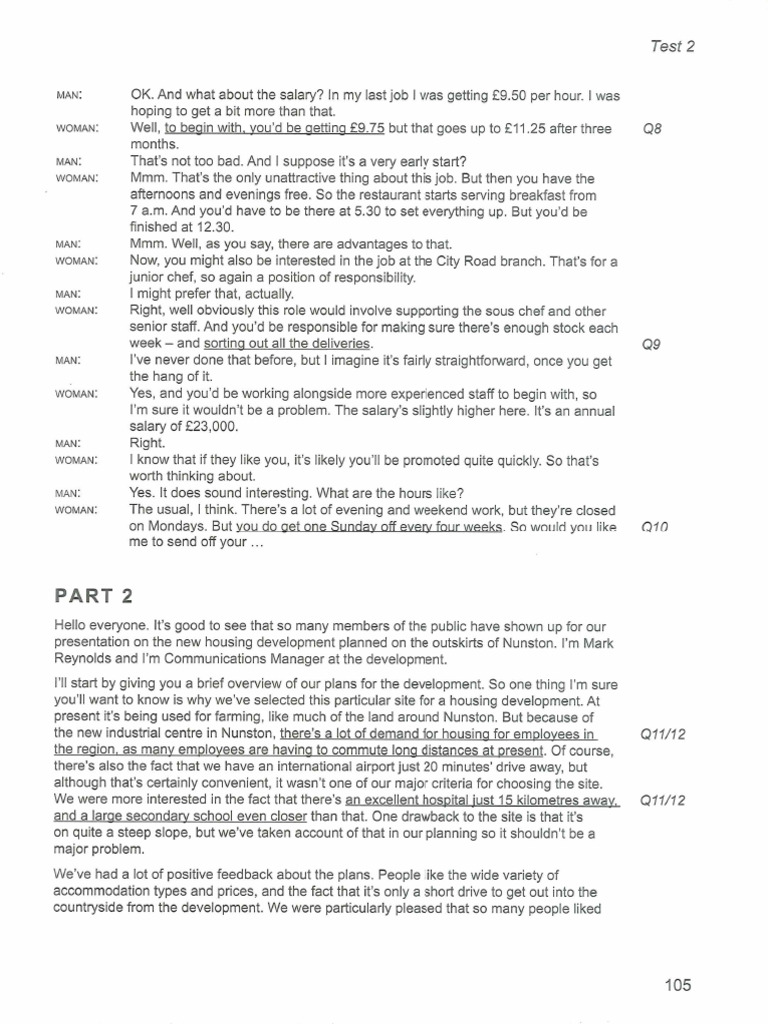 Listening 1 script pdf