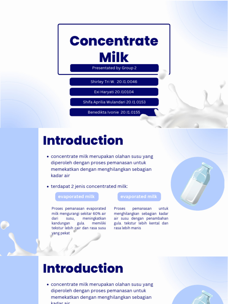 Concentrate Milk | PDF | Kesehatan Holistik