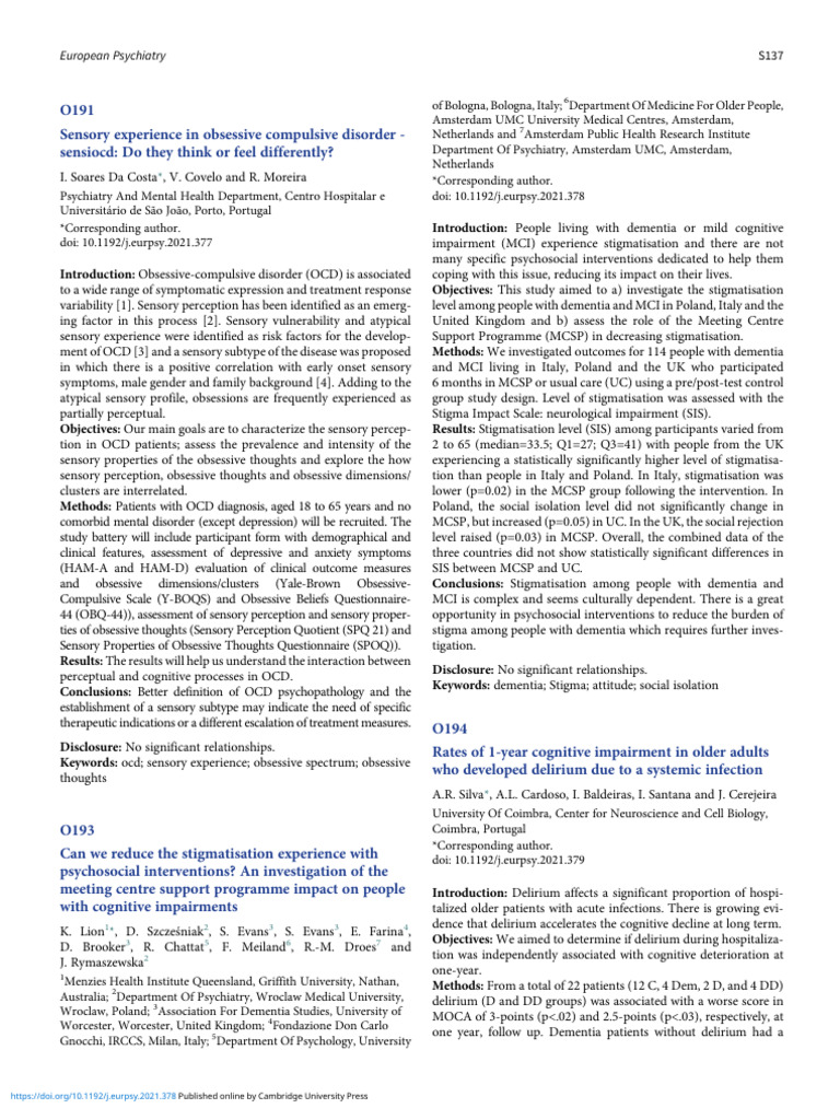 Can We Reduce The Stigmatisation Experience With P PDF
