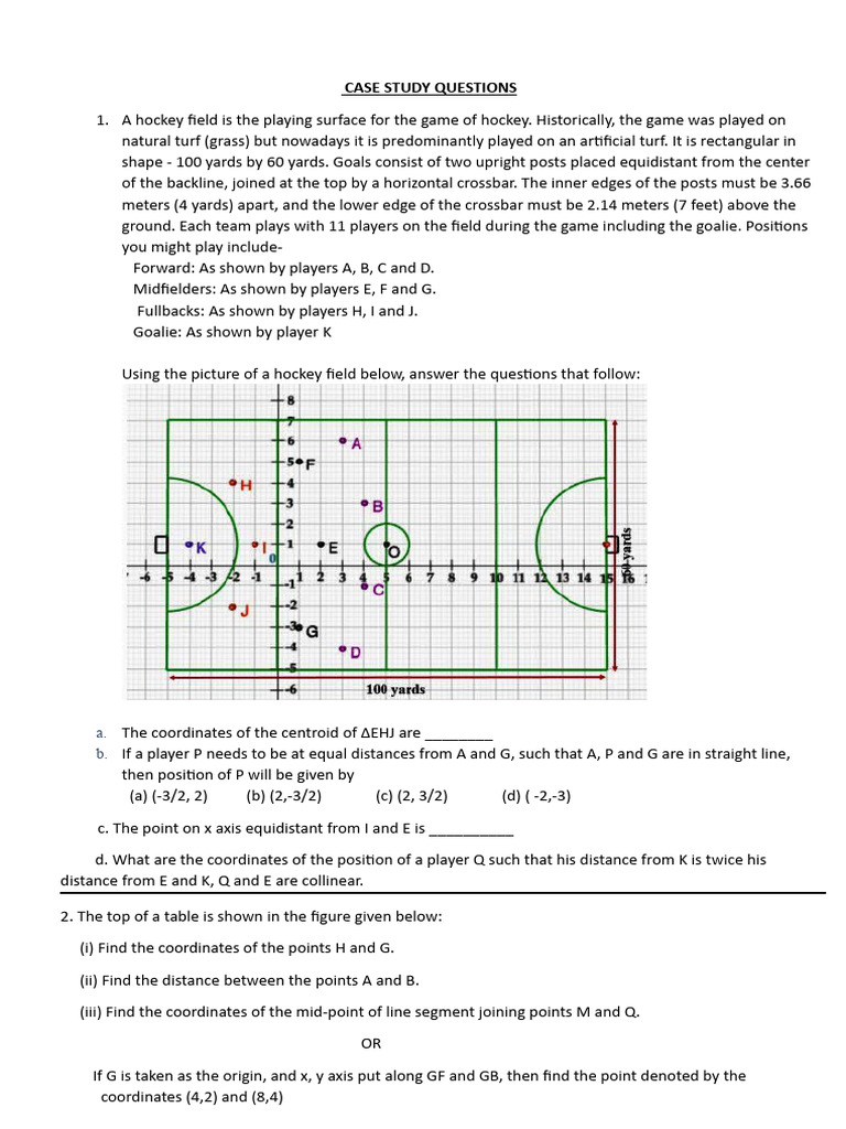 CASE STUDY QUESTIONS - Worksheet 1 | PDF | Euclidean Geometry | Geometry
