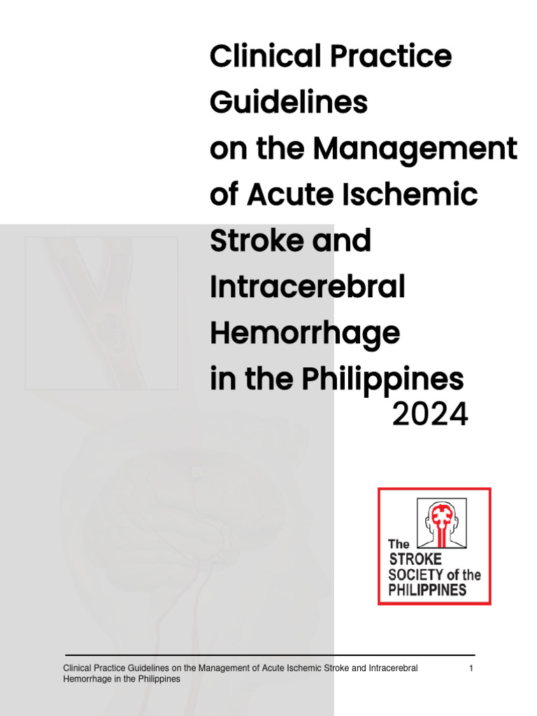 2024 Stroke Management Guidelines Philippines | PDF | Stroke | Thrombosis