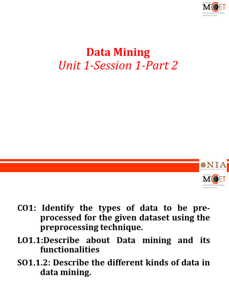 Data Mining: Types and Techniques | PDF | Data Warehouse | Data Mining